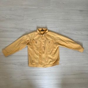 Yellow denim jacket